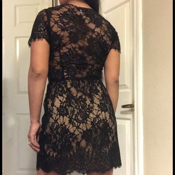 TOBI black lace dress Sz L - Picture 4 of 5